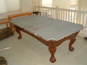 Proper pool table moving process in Wilmington North Carolina